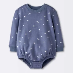 Baby Boys' Mushroom Sweatshirt Romper - Cloud Island™ Navy Blue 8 Baby Boys' Mushroom Sweatshirt Romper - Cloud Island™ Navy Blue -Target GUEST 042bc1a3 ccf6 4987 9b91 e0b60de6016f