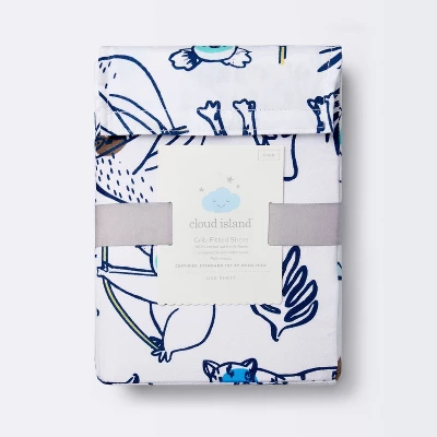 Fitted Crib Sheet Gone Wild - Cloud Island™ Navy 6 Fitted Crib Sheet Gone Wild - Cloud Island™ Navy - Image 4