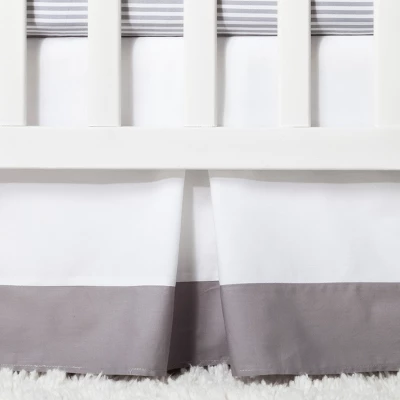 Crib Bedding Set Two By Two 4pc - Cloud Island™ Gray 5 Crib Bedding Set Two By Two 4pc - Cloud Island™ Gray - Image 3