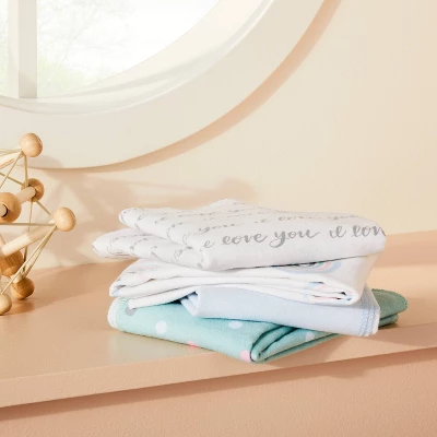 Flannel Baby Blankets I Love You To The Moon And Back - 4pk - Cloud Island™ 3 Flannel Baby Blankets I Love You To The Moon And Back - 4pk - Cloud Island™