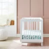 Fitted Crib Sheet Tile Print - White/Seafoam - Cloud Island™