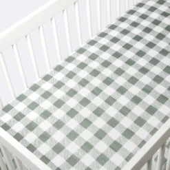 Fitted Crib Sheet - Cloud Island™ Green Gingham 8 Fitted Crib Sheet - Cloud Island™ Green Gingham -Target GUEST 0931a35c a389 4475 8620 e01fbb8e7844