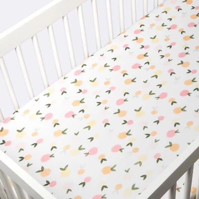 Polyester Rayon Jersey Fitted Crib Sheet - Cloud Island™ Citrus 4 Polyester Rayon Jersey Fitted Crib Sheet - Cloud Island™ Citrus - Image 2