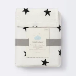Flannel Fitted Crib Sheet Stars - Cloud Island™ - Cream/Black 10 Flannel Fitted Crib Sheet Stars - Cloud Island™ - Cream/Black -Target GUEST 0a1aa77d 2b76 4ffd b2c3 2042ba7f4d9f