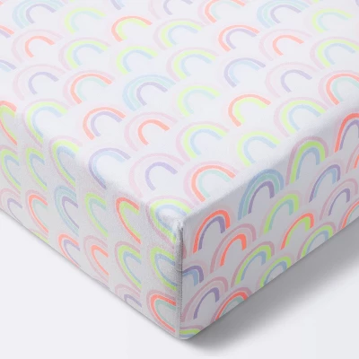 Fitted Crib Sheet Rainbows - Cloud Island™ - White 7 Fitted Crib Sheet Rainbows - Cloud Island™ - White - Image 5