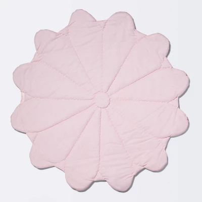 Floor Blanket And Playmat - Cloud Island™ Pink Flower 3 Floor Blanket And Playmat - Cloud Island™ Pink Flower - Image 2