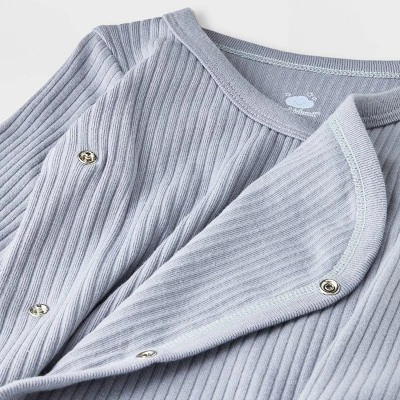 Baby Boys' 3pk Side Snap Long Sleeve Bodysuit - Cloud Island™ Gray 5 Baby Boys' 3pk Side Snap Long Sleeve Bodysuit - Cloud Island™ Gray - Image 3