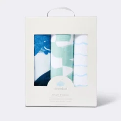 Muslin Swaddle Blanket - White/Blue - 3pk - Cloud Island™ 5 Muslin Swaddle Blanket - White/Blue - 3pk - Cloud Island™ -Target GUEST 163fc87a cf95 4222 9103 b6ee44727604
