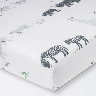 Fitted Crib Sheet - Cloud Island™ Two By Two Animals 7 Fitted Crib Sheet - Cloud Island™ Two By Two Animals - Image 5