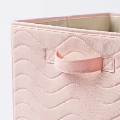 Quilted Fabric Cube Storage Bin - Light Pink - Cloud Island™ 5 Quilted Fabric Cube Storage Bin - Light Pink - Cloud Island™ -Target GUEST 191d4c5a 7846 4f83 b305 af802d53ca4e