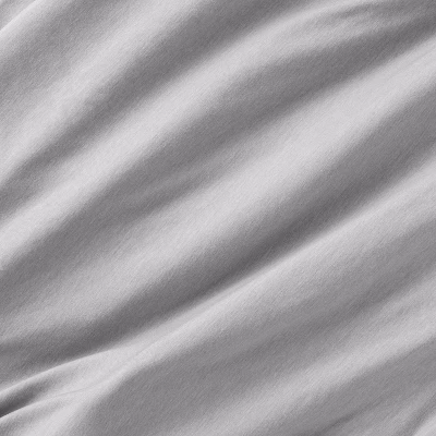 Polyester Rayon Fitted Crib Sheet - Solid Gray - Cloud Island™ 4 Polyester Rayon Fitted Crib Sheet - Solid Gray - Cloud Island™ - Image 2