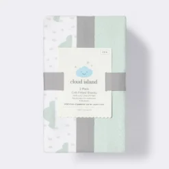 Fitted Crib Sheet - Cloud Island™ - Clouds/Mint - 2pk 5 Fitted Crib Sheet - Cloud Island™ - Clouds/Mint - 2pk -Target GUEST 1b37b9d3 dd2b 4e1b 9a31 f545d2ced1e7