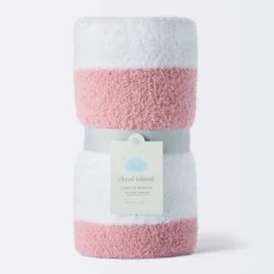 Chenille Stripe Baby Blanket - Dark Pink And White Stripe - Cloud Island™ -Target GUEST 1eac8331 cb46 469a af1b 7997a0ff89ee