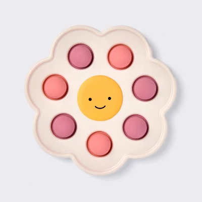 Silicone Pop-it Baby Toy - Flower - Cloud Island™ 5 Silicone Pop-it Baby Toy - Flower - Cloud Island™ - Image 3
