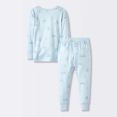 Toddler Boys' 2pc Long Sleeve Smooth Jersey Snug Fit Pajama Set - Cloud Island™ 3 Toddler Boys' 2pc Long Sleeve Smooth Jersey Snug Fit Pajama Set - Cloud Island™