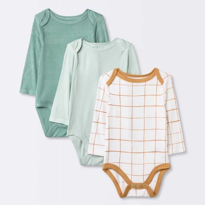 Baby 3pk Modal Bodysuit - Cloud Island™ Mint Green 6 Baby 3pk Modal Bodysuit - Cloud Island™ Mint Green - Image 4