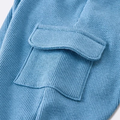 Baby Boys' 2pc Cozy Quarter Zip Top & Bottom Set - Cloud Island™ Blue 5 Baby Boys' 2pc Cozy Quarter Zip Top & Bottom Set - Cloud Island™ Blue - Image 3