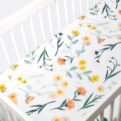 Fitted Crib Sheet - Cloud Island™ Garden Floral -Target GUEST 2d011dbb 40ca 435b 8288 84edf4581c9a