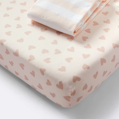 Crib Bedding Set - Pink - 4pc - Cloud Island™ 4 Crib Bedding Set - Pink - 4pc - Cloud Island™ - Image 2