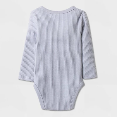Baby Boys' 3pk Side Snap Long Sleeve Bodysuit - Cloud Island™ Gray 3 Baby Boys' 3pk Side Snap Long Sleeve Bodysuit - Cloud Island™ Gray