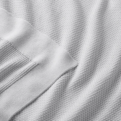 Seed Stitch Sweater Knit Baby Blanket - Gray - Cloud Island™ 4 Seed Stitch Sweater Knit Baby Blanket - Gray - Cloud Island™ - Image 2