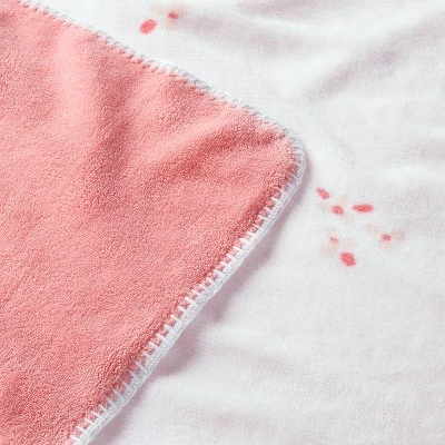 Plush Baby Blanket - Small Floral - Cloud Island™ 4 Plush Baby Blanket - Small Floral - Cloud Island™ - Image 2