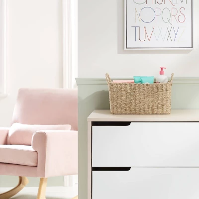 Woven Diaper Caddy With Dividers - Cloud Island™ Natural Woven 3 Woven Diaper Caddy With Dividers - Cloud Island™ Natural Woven