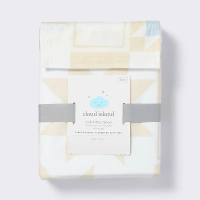 Cotton Fitted Crib Sheet - Quilt - Cloud Island™ 5 Cotton Fitted Crib Sheet - Quilt - Cloud Island™ - Image 3