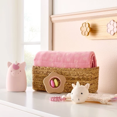 Wooden Baby Rattle - Flower - Cloud Island™ 3 Wooden Baby Rattle - Flower - Cloud Island™