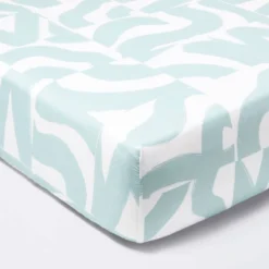 Fitted Crib Sheet Tile Print - White/Seafoam - Cloud Island™ -Target GUEST 372faedb d7ea 47b0 b77c 3a53384b58fd