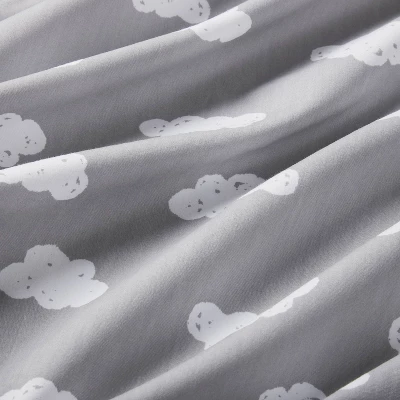 Crib Fitted Sheet Clouds - Cloud Island™ Gray 5 Crib Fitted Sheet Clouds - Cloud Island™ Gray - Image 3