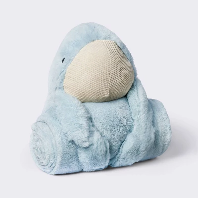 Plush Blanket With Soft Toy - Whale - Cloud Island™ 5 Plush Blanket With Soft Toy - Whale - Cloud Island™ - Image 3