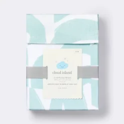 Fitted Crib Sheet Tile Print - White/Seafoam - Cloud Island™ -Target GUEST 3c6e53cb 5e41 4b87 a6c8 28fe98e7313f
