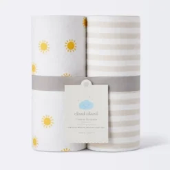 Flannel Swaddle Baby Blankets - Yellow Sun And Stripe - 2pk - Cloud Island™ 7 Flannel Swaddle Baby Blankets - Yellow Sun And Stripe - 2pk - Cloud Island™ -Target GUEST 3d36f01e efe2 4524 972e c2dcdabf32e5