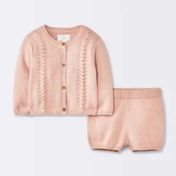 Baby Girls' 2pc Pointelle Sweater Set - Cloud Island™ Pink 9 Baby Girls' 2pc Pointelle Sweater Set - Cloud Island™ Pink -Target GUEST 3e464474 2dc9 4e80 b121 9bb20d6c8fbf