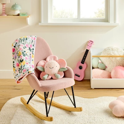 Plush Baby Blanket - Painterly Floral - Cloud Island™ 3 Plush Baby Blanket - Painterly Floral - Cloud Island™