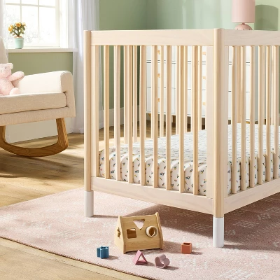 Fitted Jersey Crib Sheet -Floral Gingham Green - 2pk - Cloud Island™ 3 Fitted Jersey Crib Sheet -Floral Gingham Green - 2pk - Cloud Island™