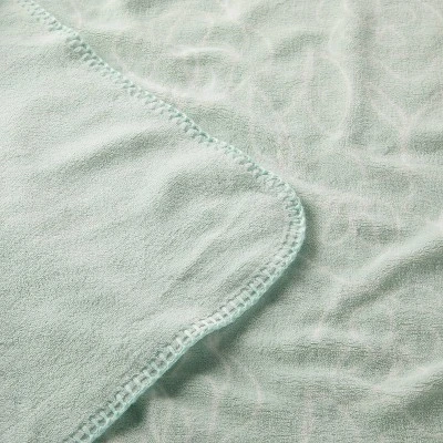 Plush Baby Blanket - Green Line Floral - Cloud Island™ 4 Plush Baby Blanket - Green Line Floral - Cloud Island™ - Image 2