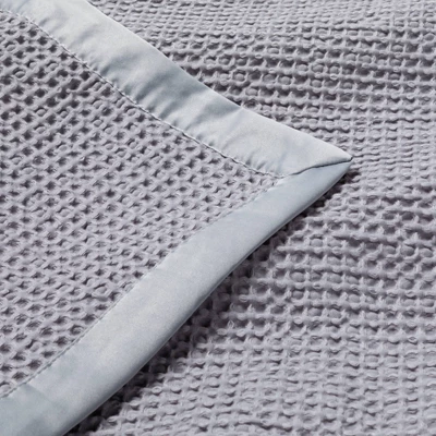 Waffle Blanket - Cloud Island™ Gray 4 Waffle Blanket - Cloud Island™ Gray - Image 2