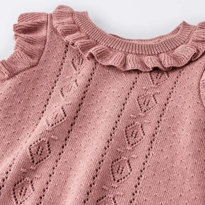 Baby Girls' Tank Sweater Romper - Cloud Island™ Purple 4 Baby Girls' Tank Sweater Romper - Cloud Island™ Purple - Image 2