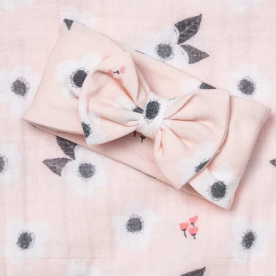 Hospital Gift Set With Headband Spring Floral - Cloud Island™ Pink 4 Hospital Gift Set With Headband Spring Floral - Cloud Island™ Pink - Image 2