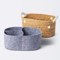 Braided Water Hyacinth With Tufted Embroidery Diaper Caddy Basket - Cloud Island™ 7 Braided Water Hyacinth With Tufted Embroidery Diaper Caddy Basket - Cloud Island™ -Target GUEST 4af8ac84 e21a 4e49 9482 b52190eda164