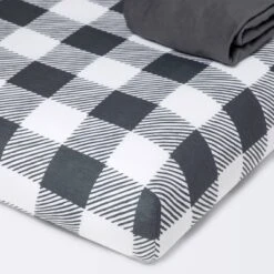 Fitted Playyard Jersey Sheet Gingham - Cloud Island™ - Gray - 2pk 9 Fitted Playyard Jersey Sheet Gingham - Cloud Island™ - Gray - 2pk -Target GUEST 4b10afd3 9699 4a8d 9d16 f21ad3b57e51