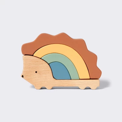 Silicone Toy - Hedgehog Stacker - Cloud Island™ 6 Silicone Toy - Hedgehog Stacker - Cloud Island™ - Image 4