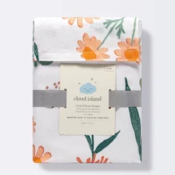 Fitted Crib Sheet - Cloud Island™ Garden Floral -Target GUEST 4c64df26 a26a 4024 bfd5 2e7578316548