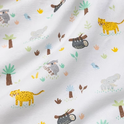 Fitted Crib Sheet Jungle Animals - Cloud Island™ 4 Fitted Crib Sheet Jungle Animals - Cloud Island™ - Image 2