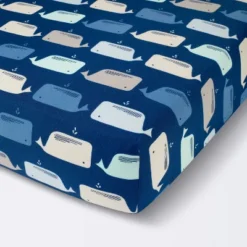 Fitted Crib Sheet Whales - Cloud Island™ Navy -Target GUEST 5293b3b0 c866 4b1e a08d 7dd9289a3489