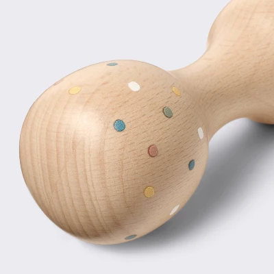 Wooden Baby Rattle - Dots - Cloud Island™ 4 Wooden Baby Rattle - Dots - Cloud Island™ - Image 2