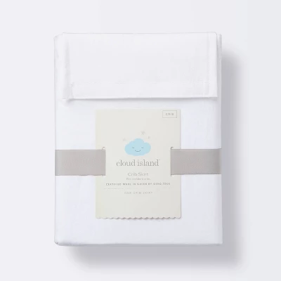 Crib Skirt - Solid White - Cloud Island™ 4 Crib Skirt - Solid White - Cloud Island™ - Image 2