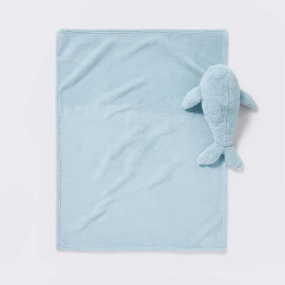 Plush Blanket With Soft Toy - Whale - Cloud Island™ 4 Plush Blanket With Soft Toy - Whale - Cloud Island™ - Image 2